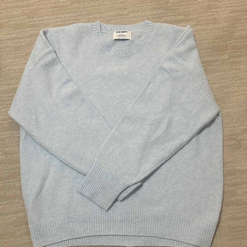 Old Navy Men's Soft Blue Crewneck Sweater